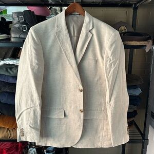 NWOT 100% Linen Cream Sport Coat